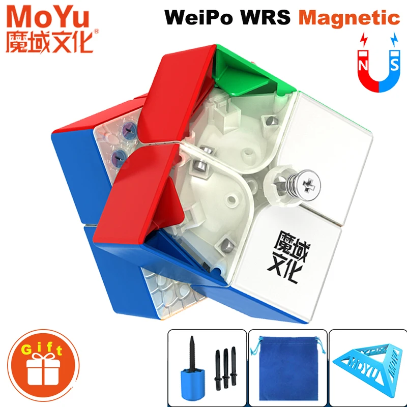 

MoYu WeiPo WRSMagnetic Magic Speed Cube Puzzles Antistress MoYu WeiPo WR S 2x2 Magico Cubo Children's Gifts Toys Puzzle