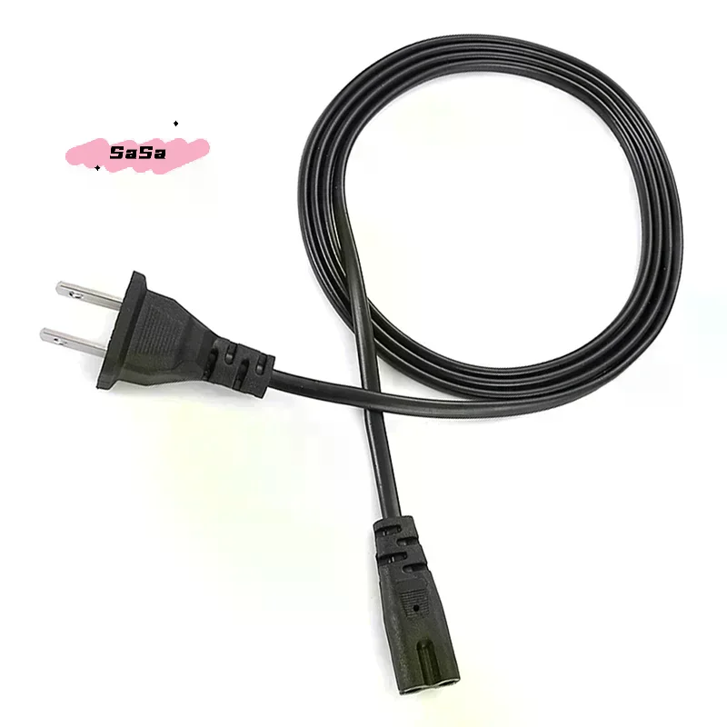 2핀 IEC320 C7 EU-US 전원 케이블 연장 코드 (노트북 충전기, 프린터,..