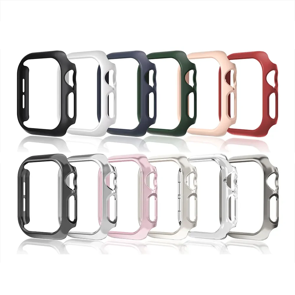 Premium Apple Watch Case Cover with PC Screen Protector Bumper