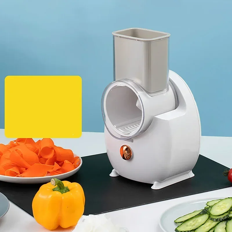 Fully Automatic Electric Vegetable Cutter Power Kitchen Tools Household Multifunctional Vegetable Cutting Machine With Blades