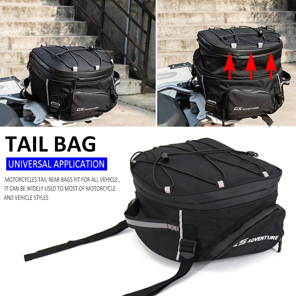New Waterproof Motorcycle Tail Bag Multifunction Rear Seat Bag High
