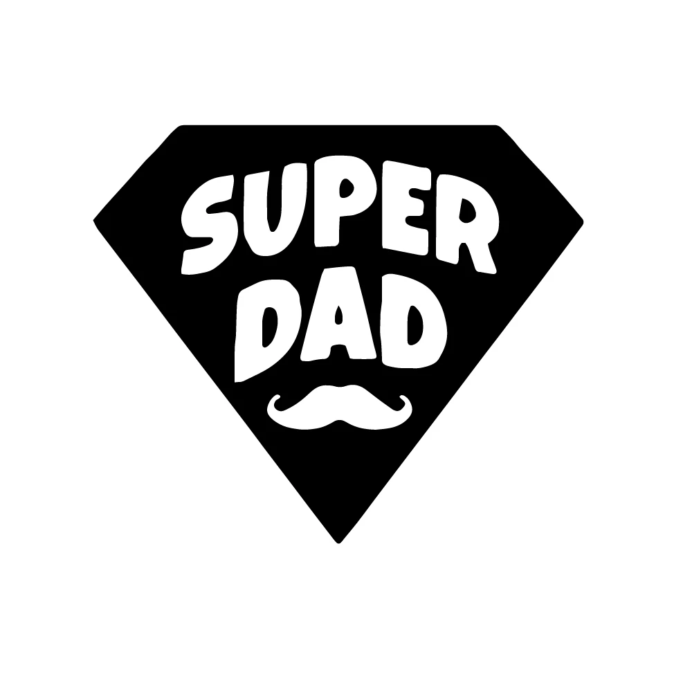 

Автомобильные наклейки Super Dad, водонепроницаемые солнцезащитные наклейки, виниловые украшения для автомобиля, аксессуары для тюнинга кузова мотоцикла, 12 см * 14 см