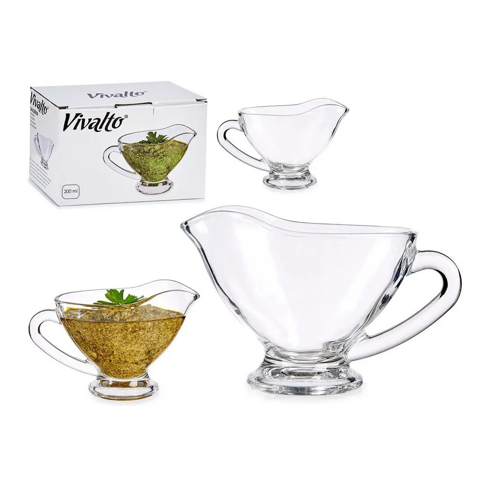Sauce Boat Transparent Glass 200 ml (7 5 x 9 15 cm) |