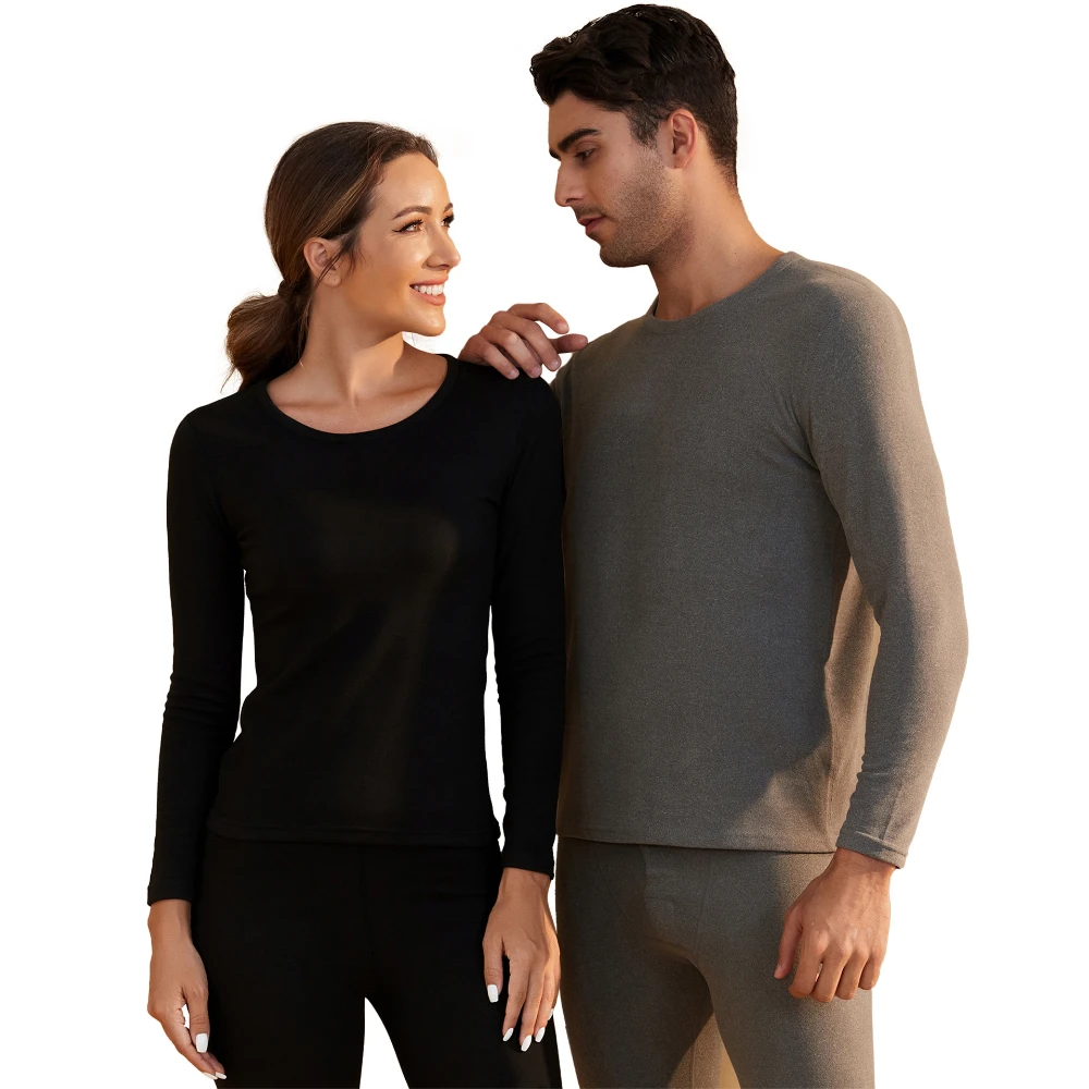 Thermal Underwear for Women Men Winter Warm Thicken Lamb Fleece High Elastic Long Johns Bottoming 2 Piece Sets Thermos Clothing