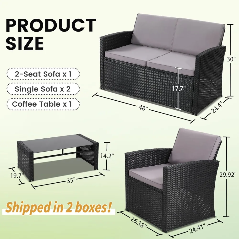 Outside Rattan Sectional Sofa 6