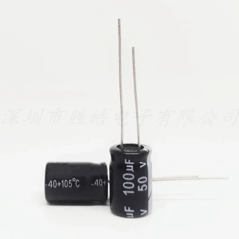 （50PCS）  50V100UF   Volume：8x12mm   High Quality  50V100UF   Aluminum Electrolytic Capacitors