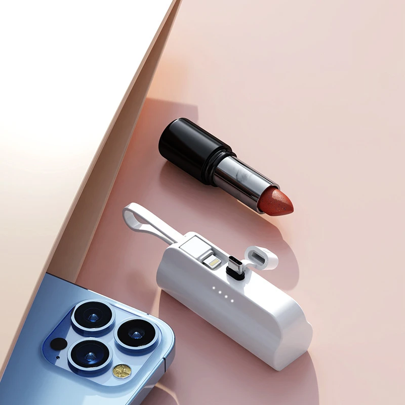 5000mAh Capsule Mini Power Bank Phone Holder Portable Charger Powerbank for iPhone Samsung Huawei Xiaomi External Spare Battery 6