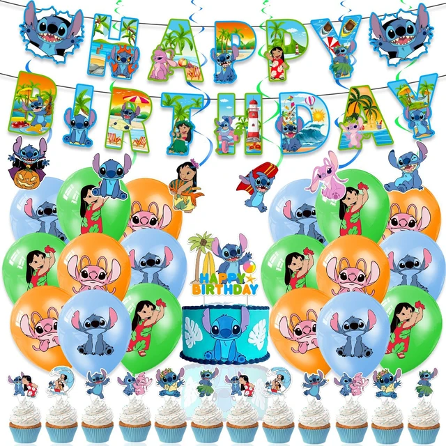 1 Set Lilo & Stitch Theme Birthday Party Disney Balloons Stitch Party  Decorations Baby Shower Boy Girl Kids Favors Toys Gift - AliExpress