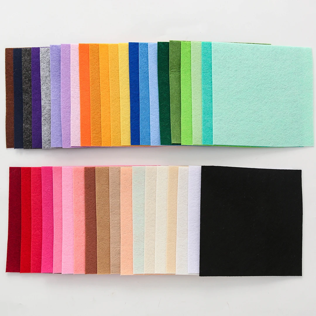 Felt Fabric Sheet 40/20 PCS/Set Non-Woven Felt Sheets Fabric Colorful For Multi-Colored Craft Material for DIY Projects Sewing and Decorations