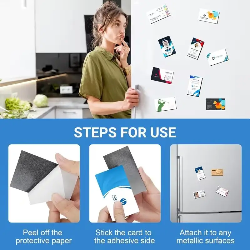 20개 자가 접착식 자석 스트립 ? 잔여물 없음, 냉장고, 유리, 공예품, 가정 및 이벤트 장