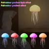 Cartoon Jellyfish Night Light RGB Gradient Cute Jellyfish Bedside Lamp Voice Control Type-C Charging Atmosphere Light LED Lamp 3