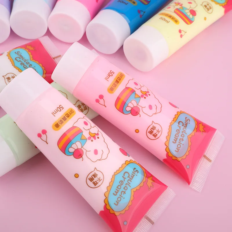 Imitation Cream Glue Set for DIY Crafts and Accessories
