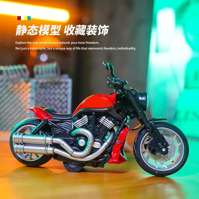 1:12 Harley motorcycle model Racing street car Simulation Diecast