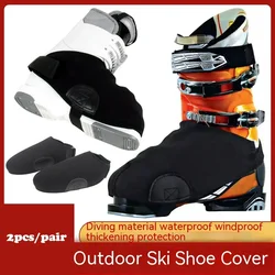 Dual Skate Snowshoe Covers Windproof Insulated Ski Boot Covers Binding Polyester Boot Covers Winter Ski Sports Warm Accessories
