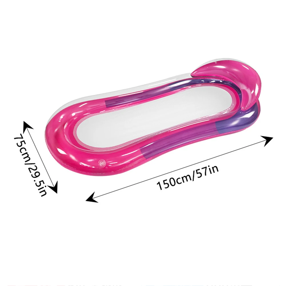 PVC Waterproof Inflatable Pool Lounger Foldable Hammock Bed