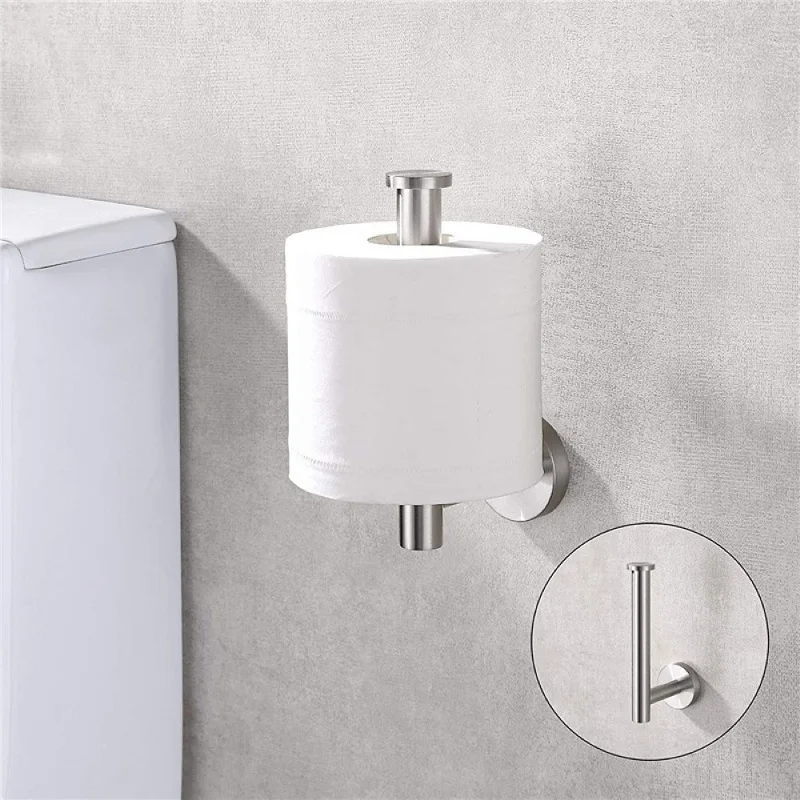 Self Adhesive Toilet Paper Holder Stainless Steel Paper Tissue Rack Wall Mounted Bathroom Kitchen Toilet Roll Holder