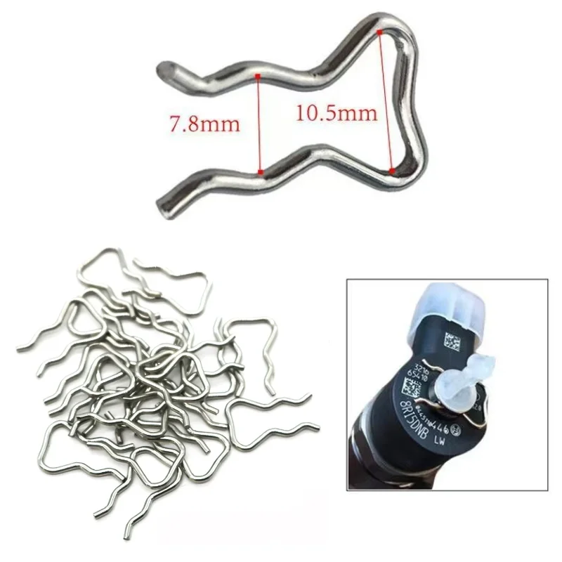 Solenoid Valve Clip 10 PCS For Bo sch Common Rail Injection Diesel Fuel Injectors Return Pipe Clamp