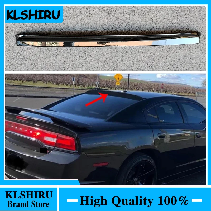 리어윙 창문 지붕 스포일러, 닷지 챌린저 차저 SRT SXT R/T 용, 광택 블랙 추구, 2015  2019 새로운 디자인