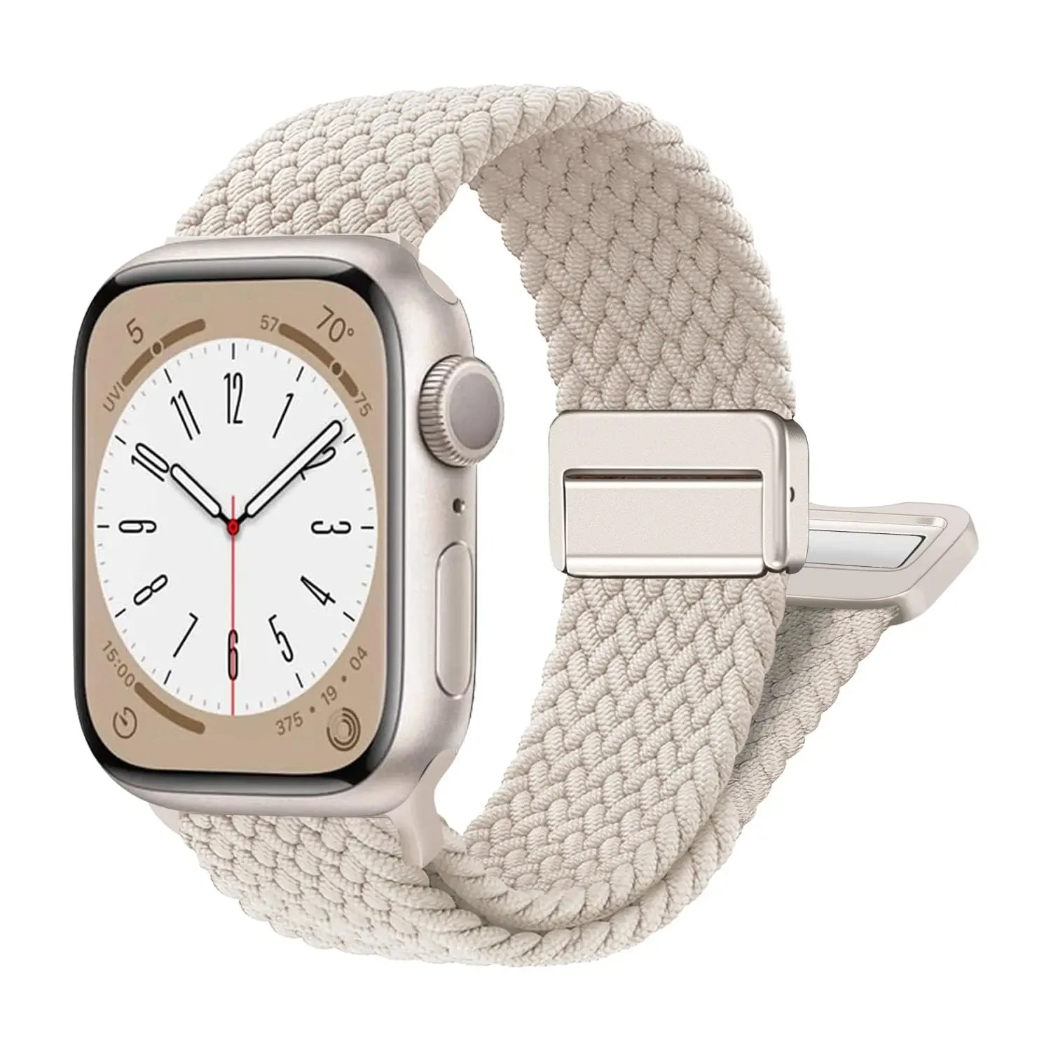 Watch Strap Nylon for Apple Watch 44mm 40mm 45mm 49mm 41mm 44mm magnetic buckle Braided Bracelet iWatch series 9 se 7 3 8 Ultra