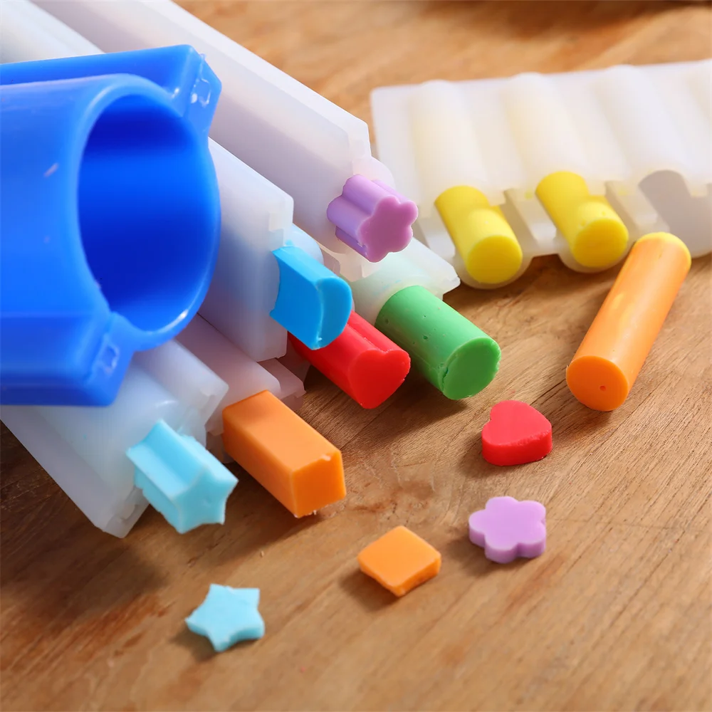 Various Shape Silicone Column Mold DIY Embed Soap Mold Handmade Tube Cake Candle Making Supplies