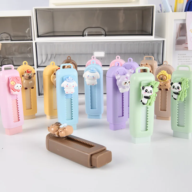 Aesthetic Pencil Eraser Office Kawaii Stationery supplies school items Gift for kids Funny Rubber Cute Capybara