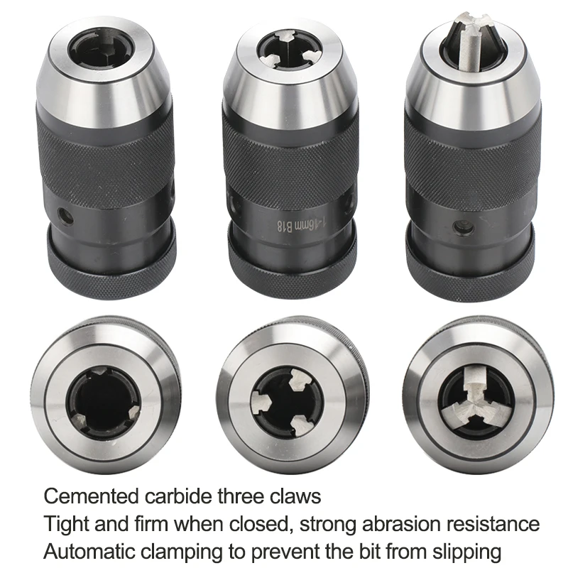 XCAN Werkzeughalter Selbstspannendes Bohrfutter MTA2 MTA3 MTA4 APU13 APU16 Automatisches schlüsselloses Morsebohrfutter CNC-Bohrmaschine – Detail 11