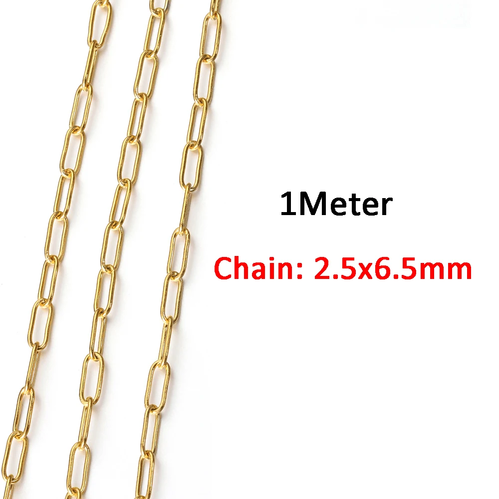 10Meters Stainless Steel Chain Roll O Shape Link Cable Cross Chains for  Bracelet Necklace DIY Jewelry