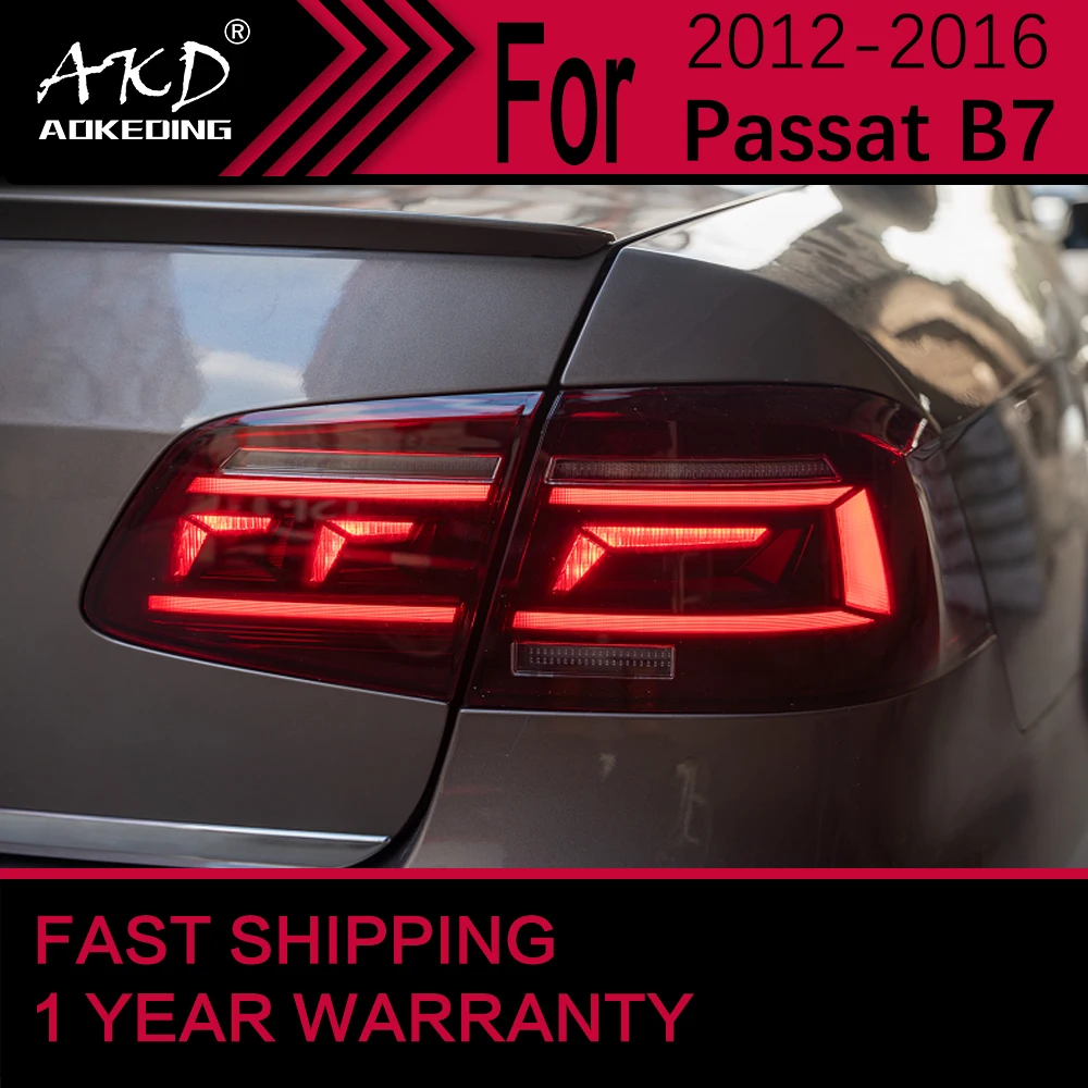 

Car Lights for VW Passat B7 LED Tail Light 2012-2016 Magotan Rear Stop Lamp Brake Signal DRL Reverse Automotive Accessories
