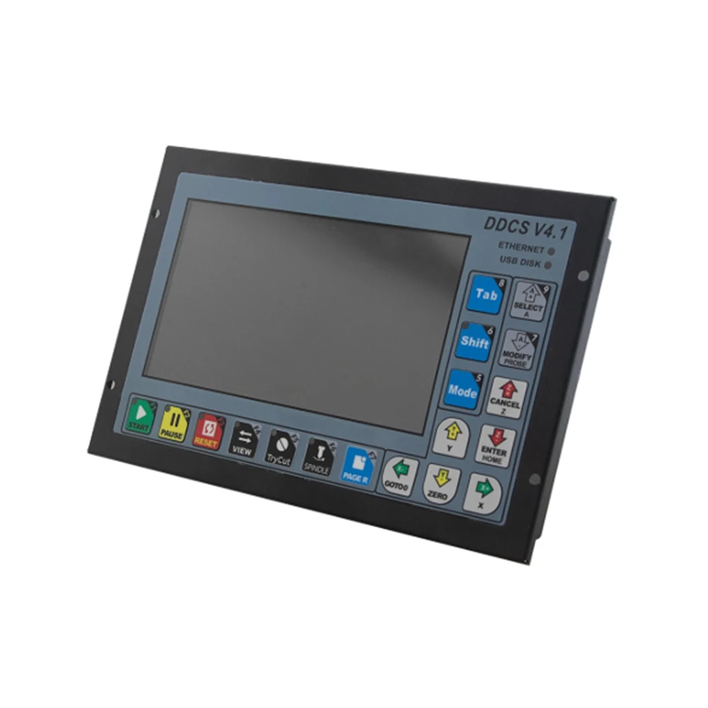 최신 ddcsv3.1/ddcsv4.1 CNC 오프라인 USB 컨트롤러 G 코드 3 축 4 축 + 비상 정지 핸드 휠 + 75W24V 전원 공급 장치, 최신