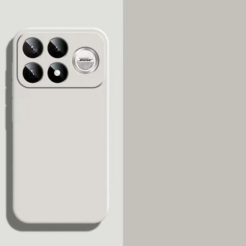 Square Liquid Silicone Soft Shockproof Phone Cover Coque