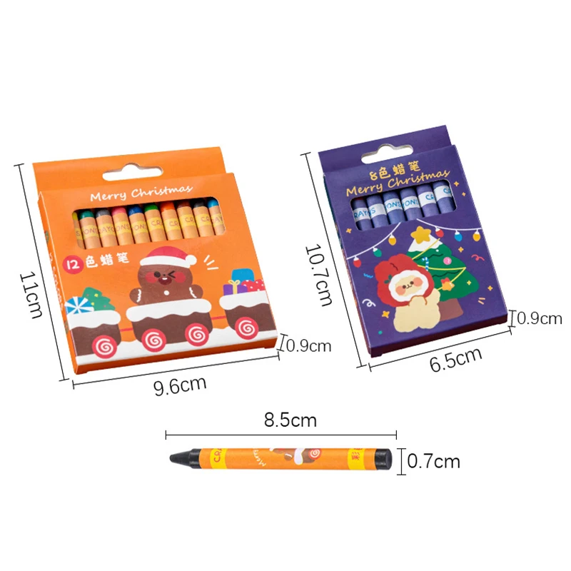 Multicolor Christmas Crayon Set Children Professional Heavy Color Oil Pastel Drawing Painting Super Soft Oil Pastel Art Supplies