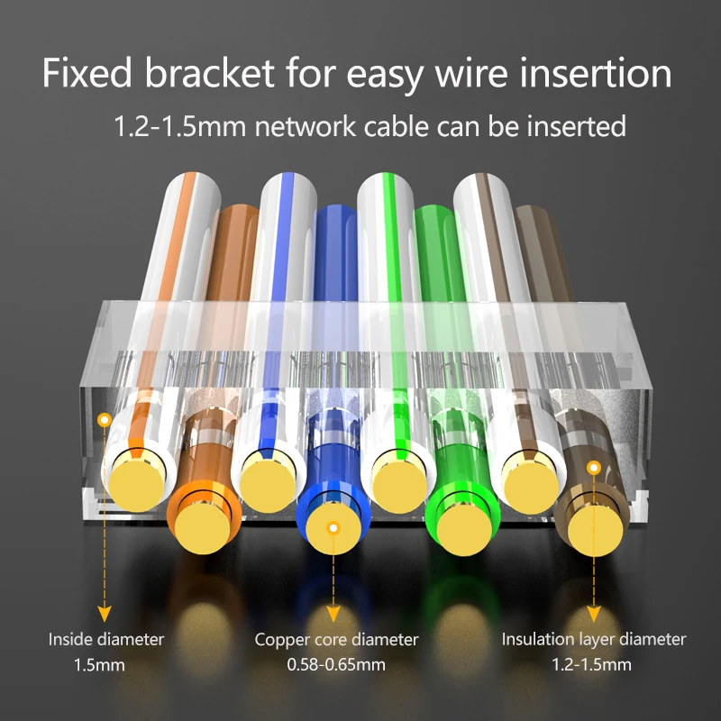 Xintylink CAT7 rj45 커넥터 rj rg45 이더넷 케이블 플러그 CAT8 8P8C FTP stp 차폐 cat6a 네트워크 sftp lan 10/50/100pcs