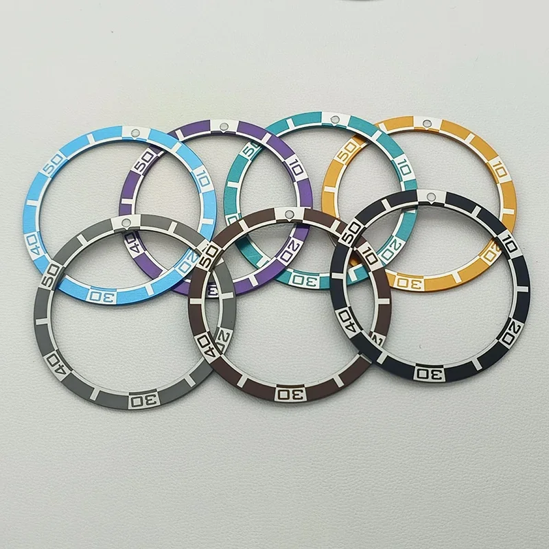 Flat Aluminum Watch Bezel Insert - 38x31.5mm