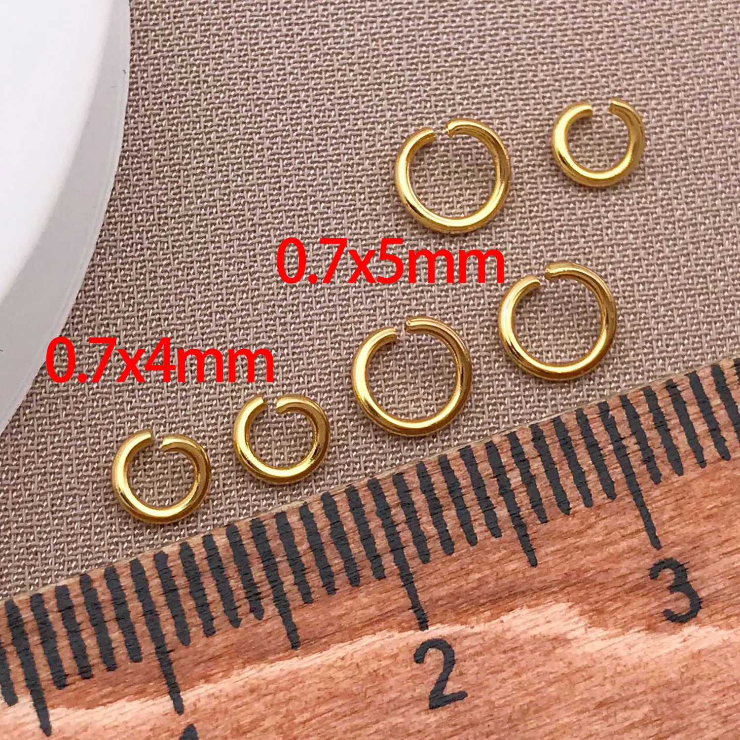 200 Stück 4/5 mm 18 Karat vergoldet SilveryOpen Biegeringe Verbinder für DIY Schmuckherstellung Halsketten Ohrringe Erkenntnisse Accessoires – Detail 13