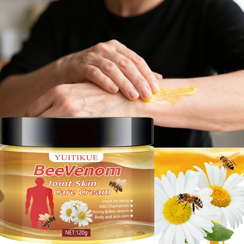 Bee Venom Joint Skin Care Cream Consistently use body and skin care products with added chamomile, honey, and bee venom