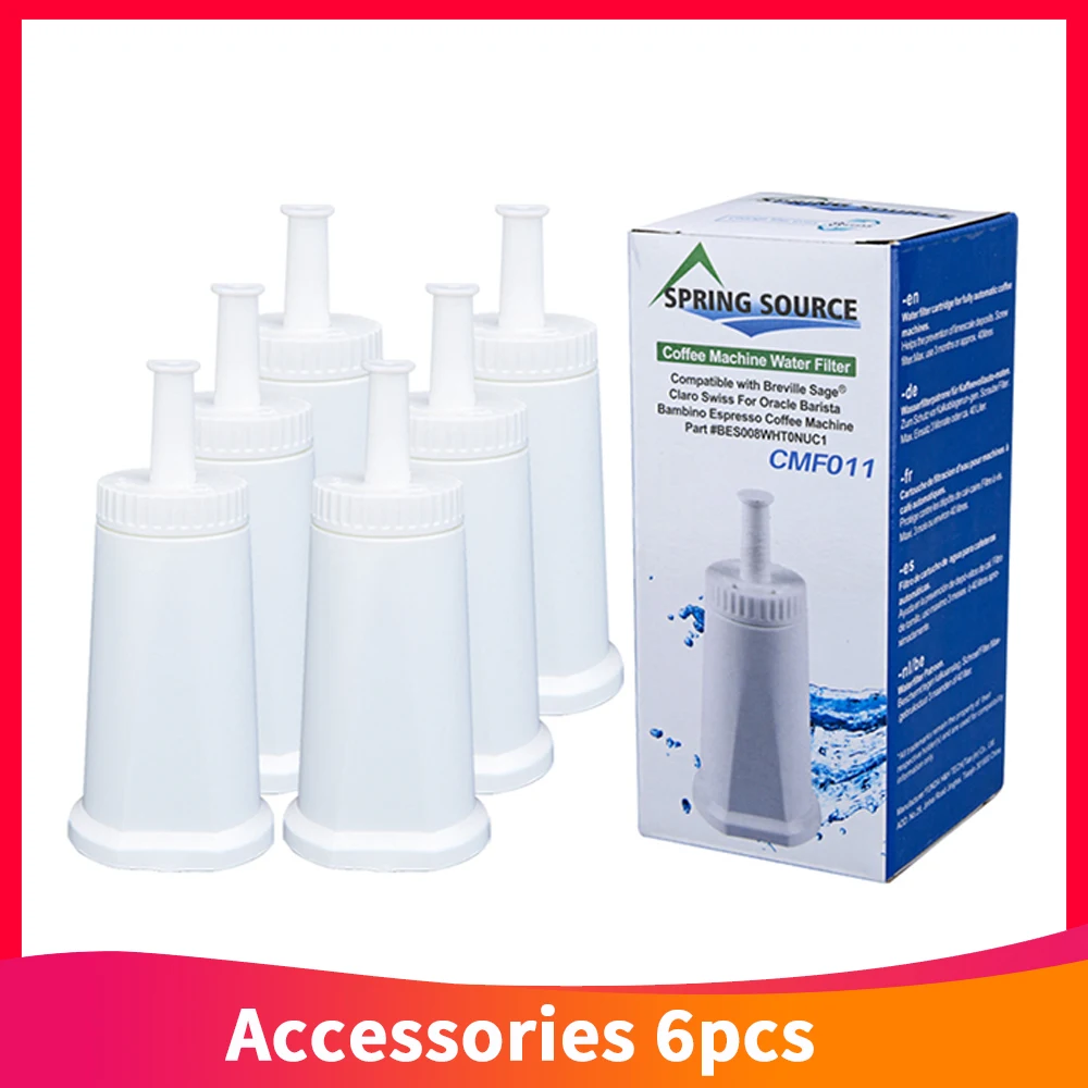 Water Filter Accessories Replacement T&Uuml;V S&Uuml;D Certified Coffee Machine Water Filter for Breville Sage Oracle Touch Claro Swiss Barista BES878 BES008 Espresso Machines