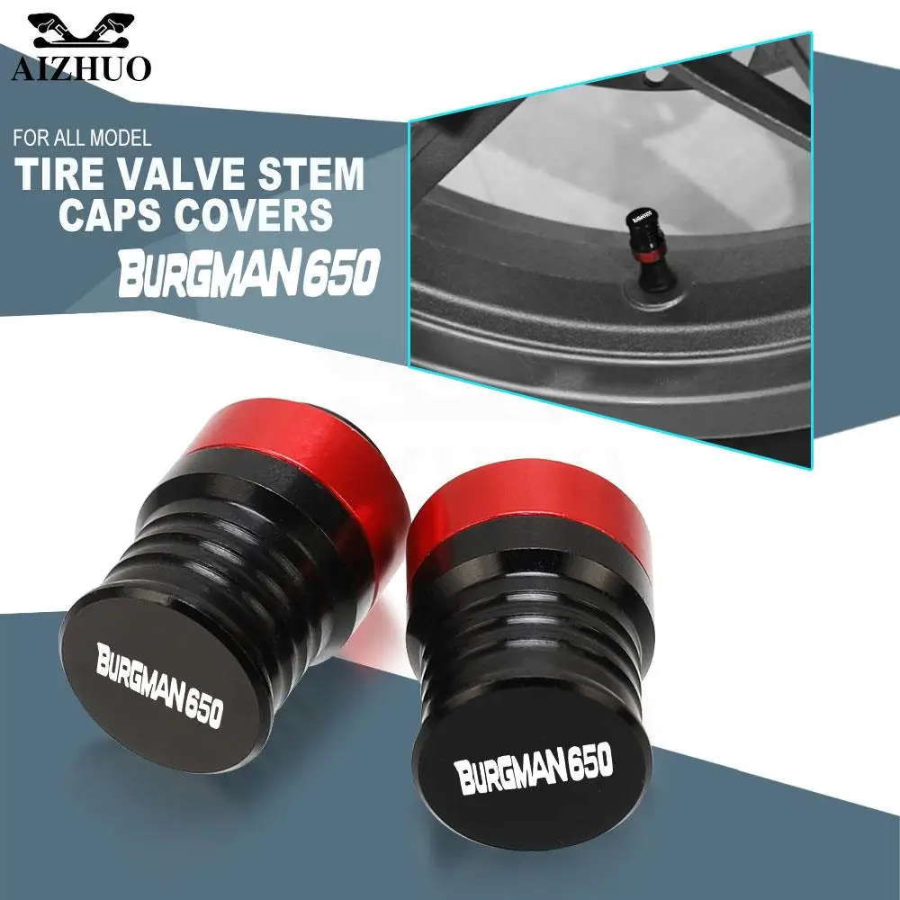 

Motorcycles Wheel Tire Valve Stem Caps Airtight Covers For Suzuki BURGMAN650 2003-2022 2021 2020 BURGMAN 650 2019 2018 2017 2016
