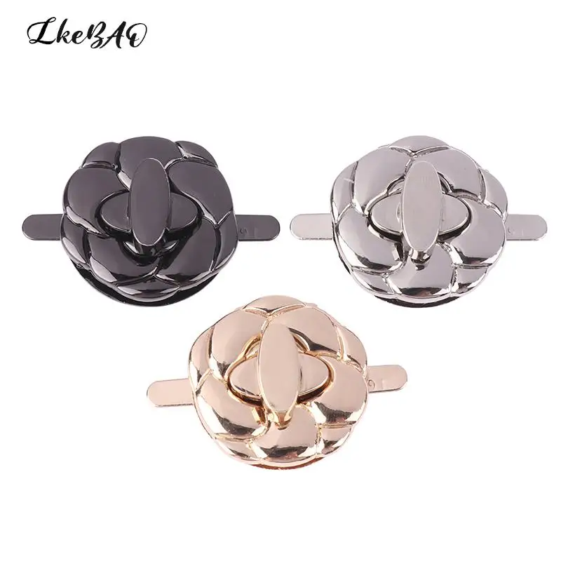 

1Pcs Flower Shape Metal Locks DIY Craft Bag Accessories Bag Clasp Catch Buckles Fasteners For Handbags Purse Closures Snap