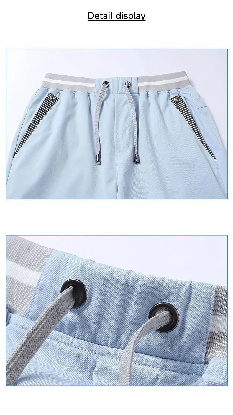 Shorts Mann Sommer Atmungsaktive Leichte Kurze Hosen Mode Lässig Board Shorts Lässige Elastische Taille Kordelzug Strand Shorts – Detail 7