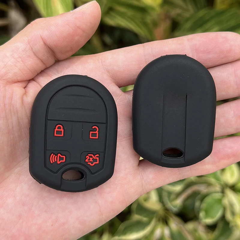 Silicone Car Key Cover Protective Case For Ford Mustang Exploror Edge Super E150 E250 E350 E450 Duty Windstar Ranger 4 Buttons