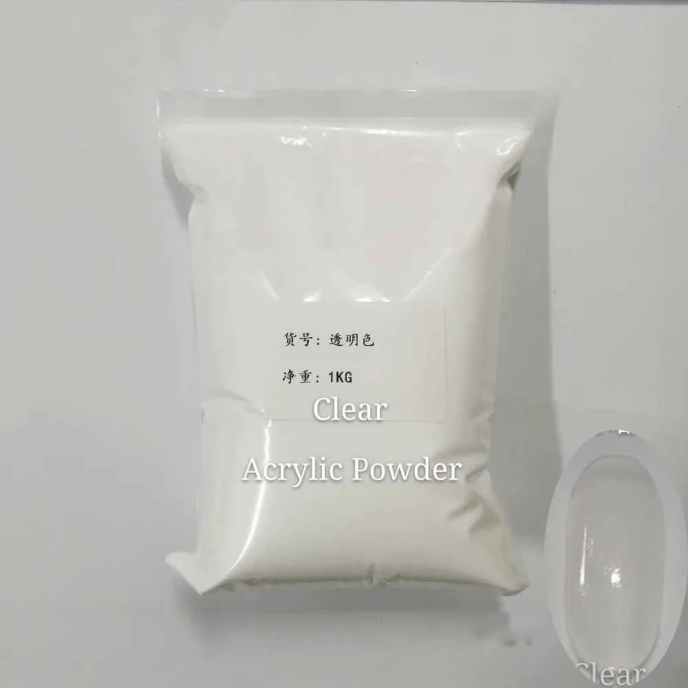 1kg Nail Acrylic Powder Pink/White/Clear Crystal Dust For Carving/Building Nail Dipping Powder Fast Dry Manicure Supplies