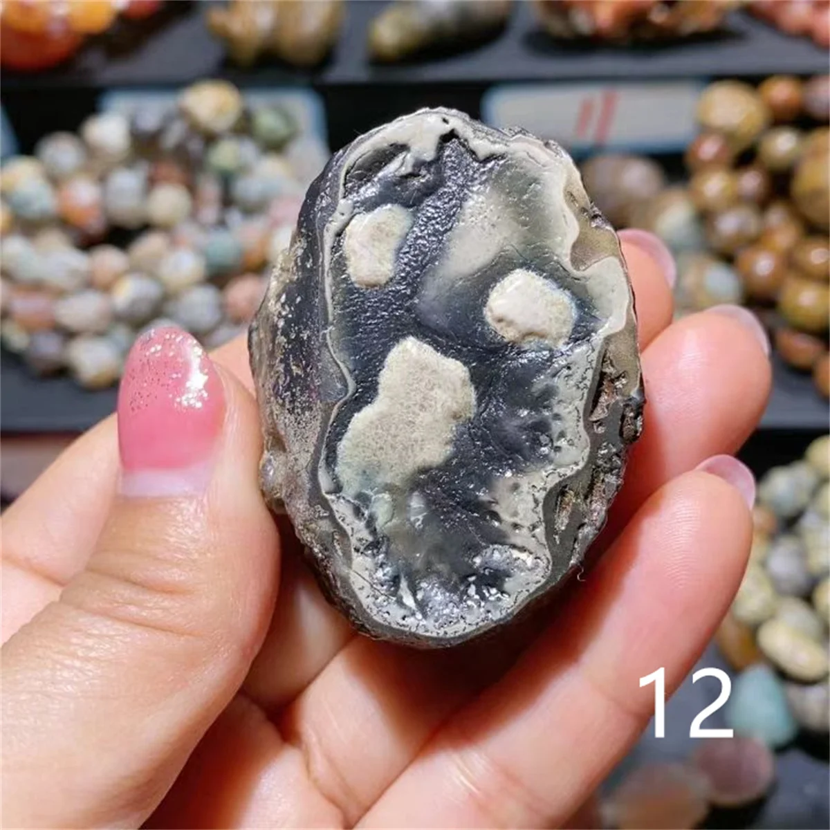 1pcs/lot Precious natural stone Gobi agate world's scarce collectibles Multi-eye pattern Treasured gifts Strong energy amulet