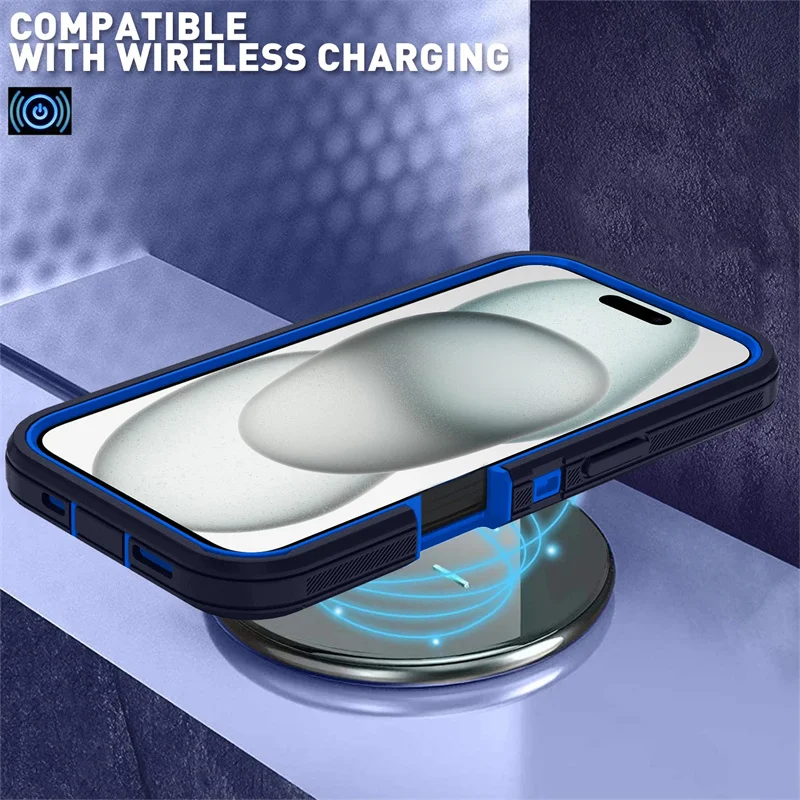 Shockproof Armor Defender Phone Case - Hard PC TPU Stand Protector Cover