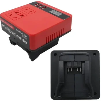 220V มัลติฟังก์ชั่นอัจฉริยะแบตเตอรี่ลิเธียมอินเวอร์เตอร์ USB ชาร์จสําหรับป้องกันการโอเวอร์โหลดอุปกรณ์เสริมเครื่องมือไฟฟ้าในสต็อก 9