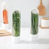 Refrigerator Herb Crisper Saver Pod Container Vegetable Preserving Bottle Keep Herb/Cilantro/Mint/Parsley/Asparagus Fresh Home 6