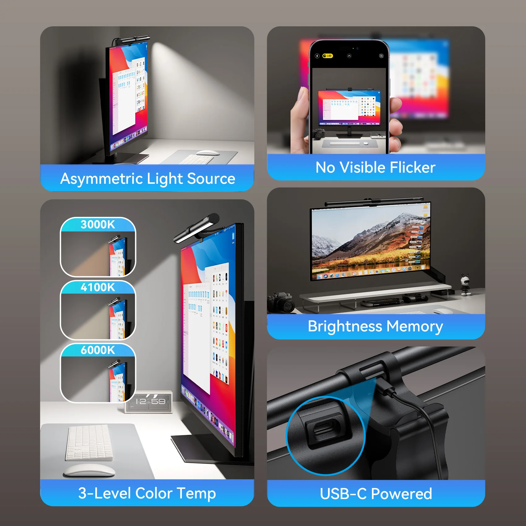 Vention Monitor Light Bar — LED Screen Hanging Lamp view 2