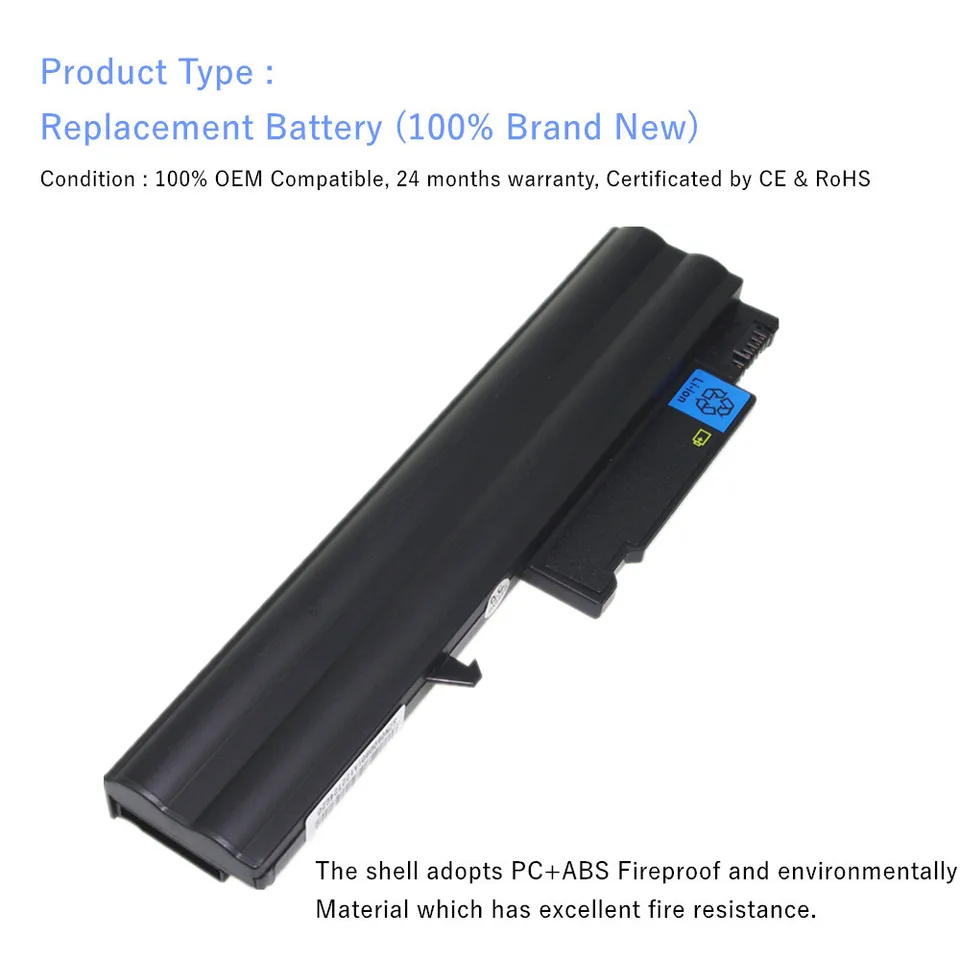 Battpit Batteria Per Portatile IBM 92P1087 08K8193 ThinkPad R50