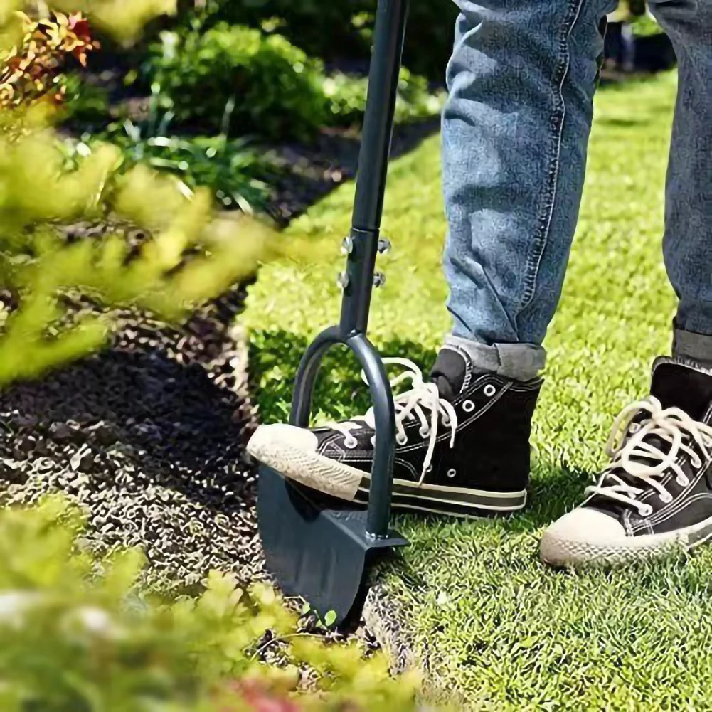 Manual Serrated Trimming Shovel With T-Grip Half Moon Manual Lawn Edger Multifunctional Wear-resistant for Home Garden Supplies 4