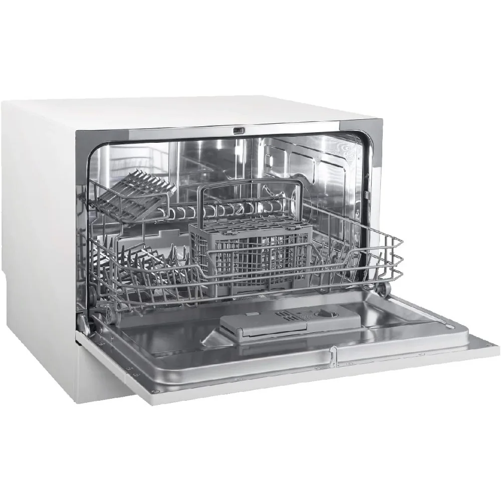 Countertop Dishwasher with 6 Place settings, 6 Washing Programs, Stainless Steel Tub, UL/Energy Star- Stainless Steel 5