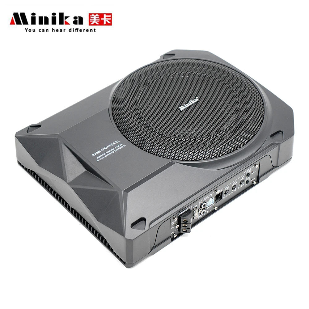 10 Inch Active Subwoofer Car Audio Sub Woofer Speakers With Amplifier Car Speaker Auto Audio System Under Seat Bass Woofers